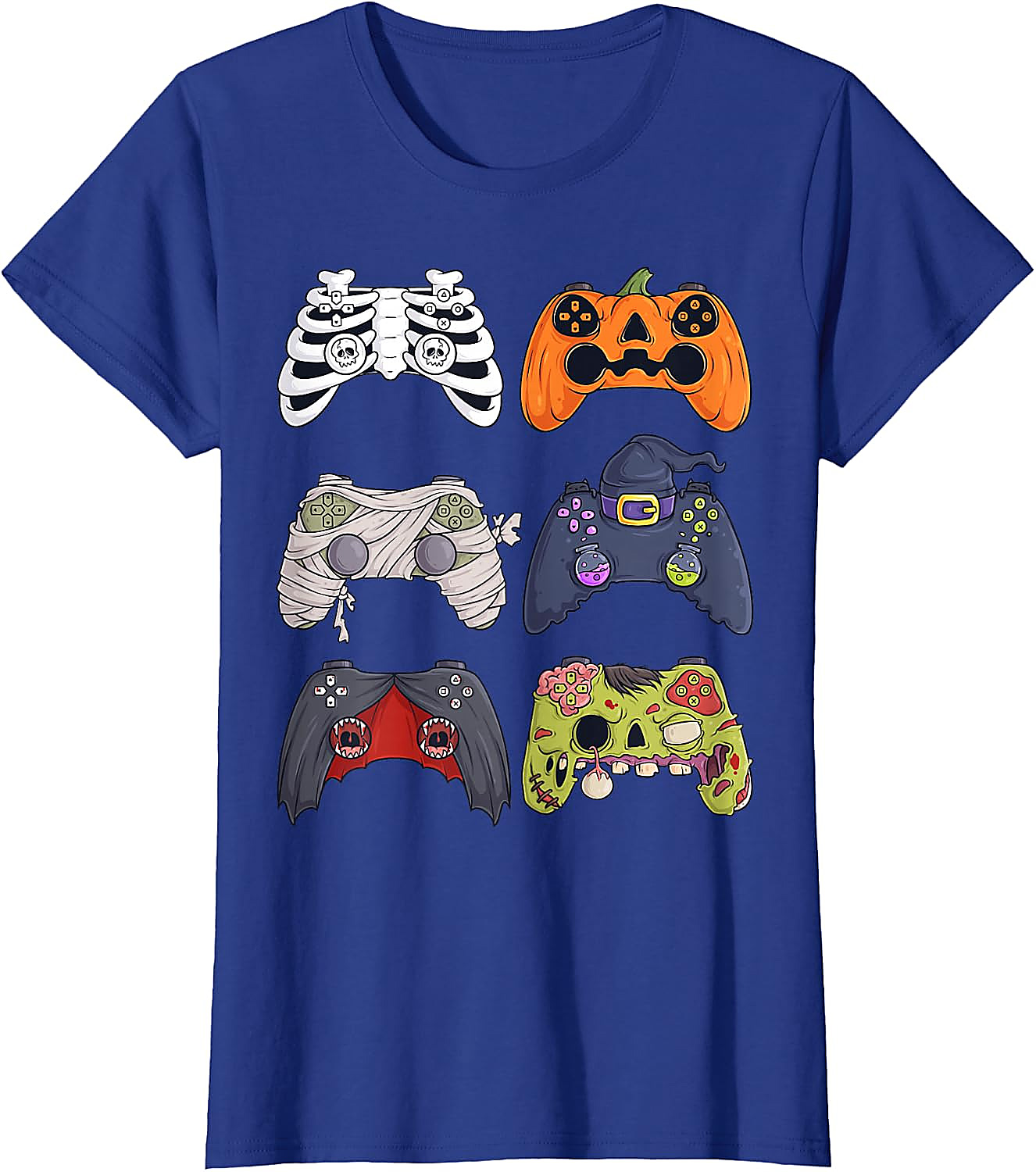 Halloween Gaming Controllers T-Shirt | Spooky Gamer Tee