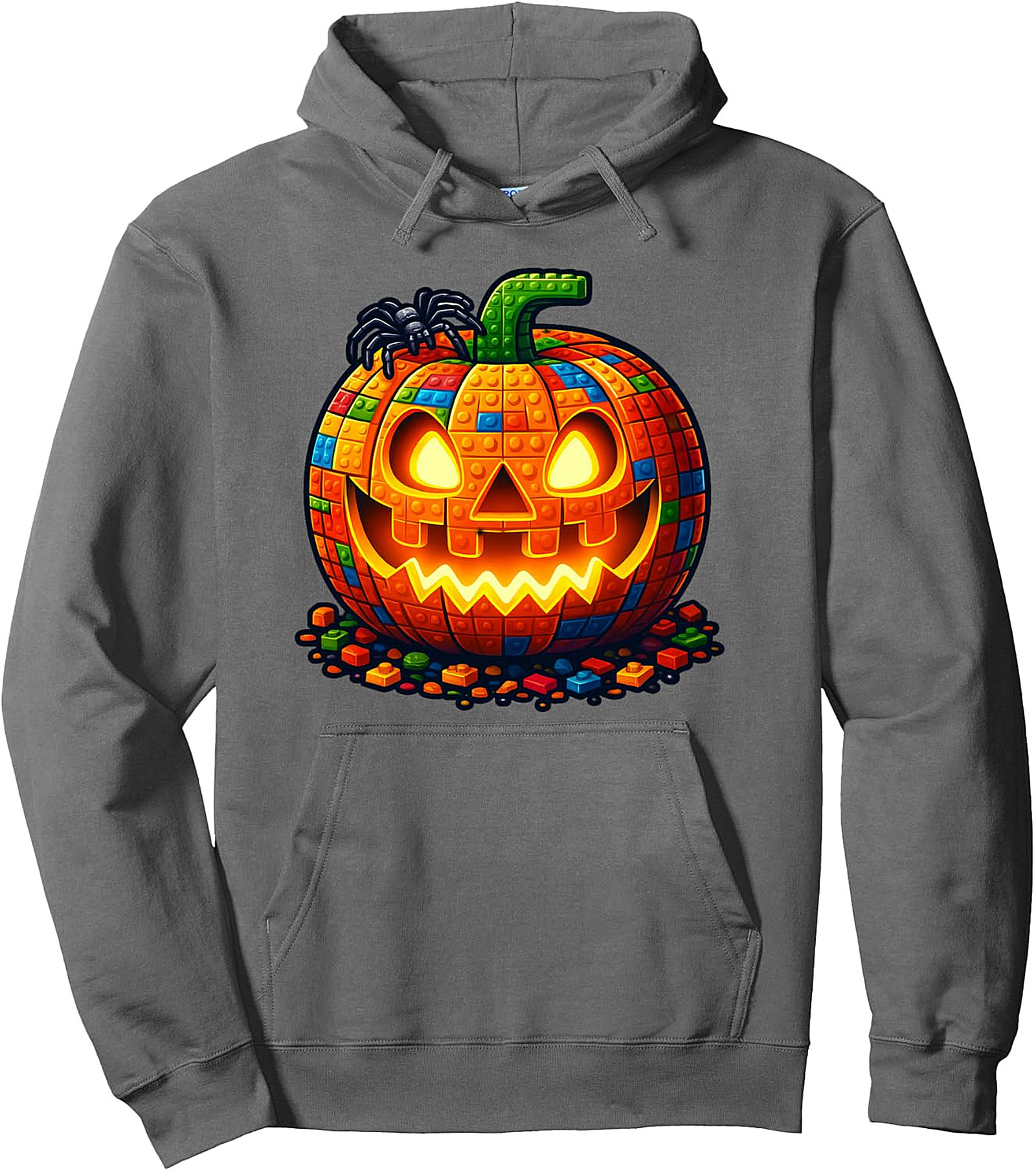 Halloween Builder Pumpkin Hoodie | Kids Blocks Pullover