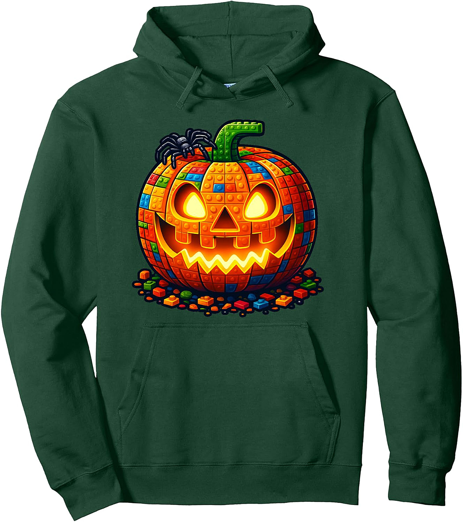 Halloween Builder Pumpkin Hoodie | Kids Blocks Pullover
