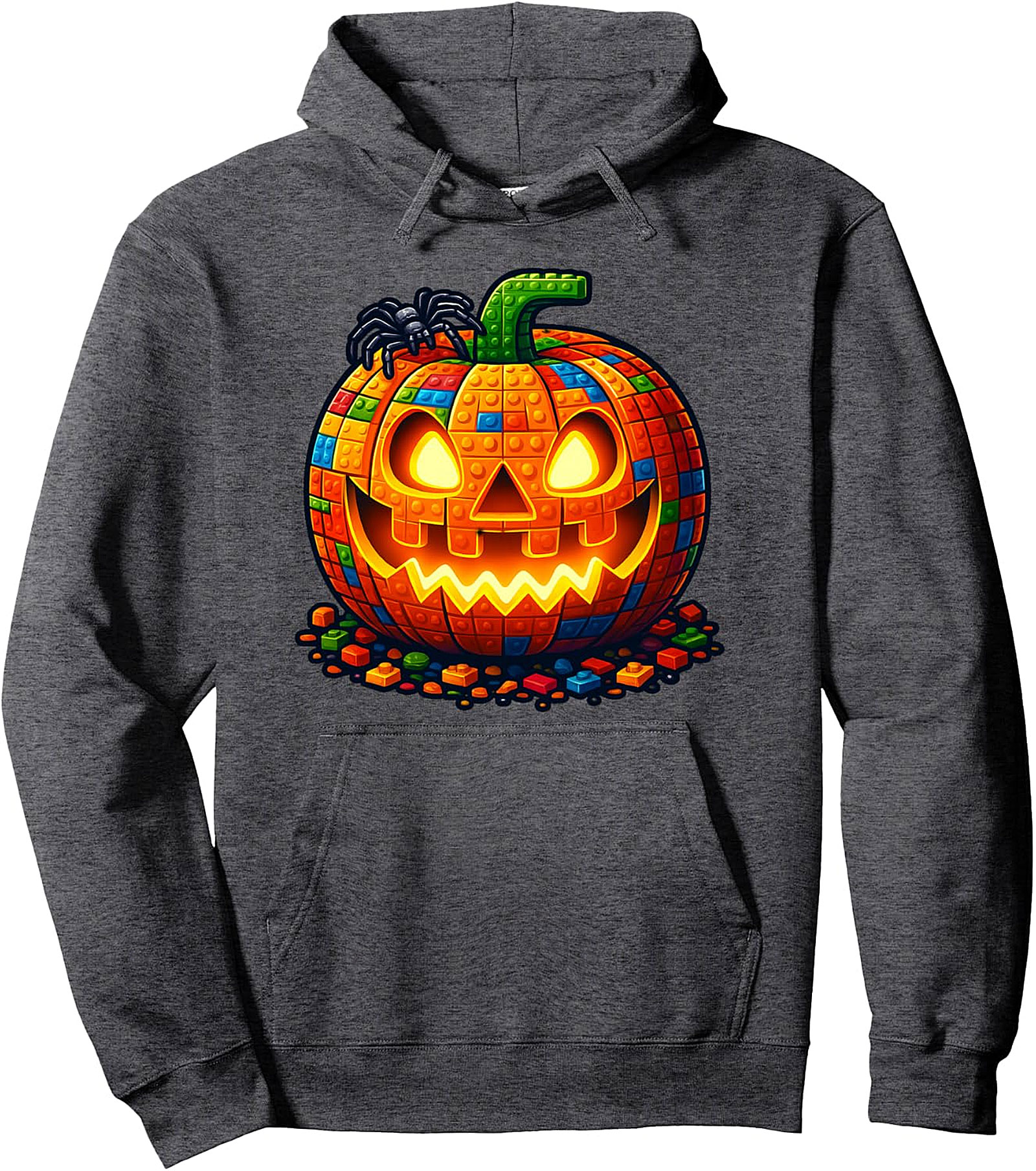 Halloween Builder Pumpkin Hoodie | Kids Blocks Pullover