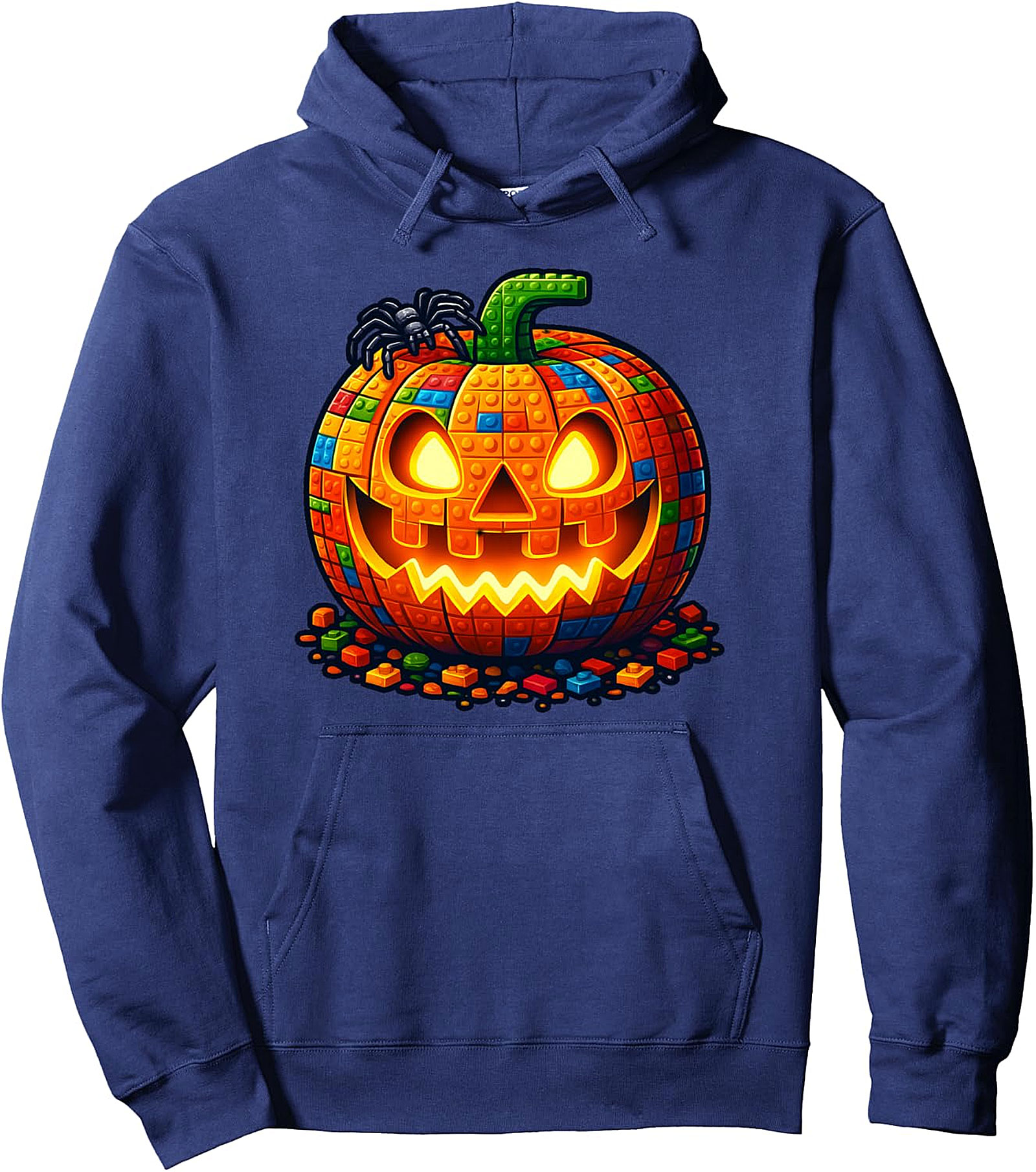 Halloween Builder Pumpkin Hoodie | Kids Blocks Pullover