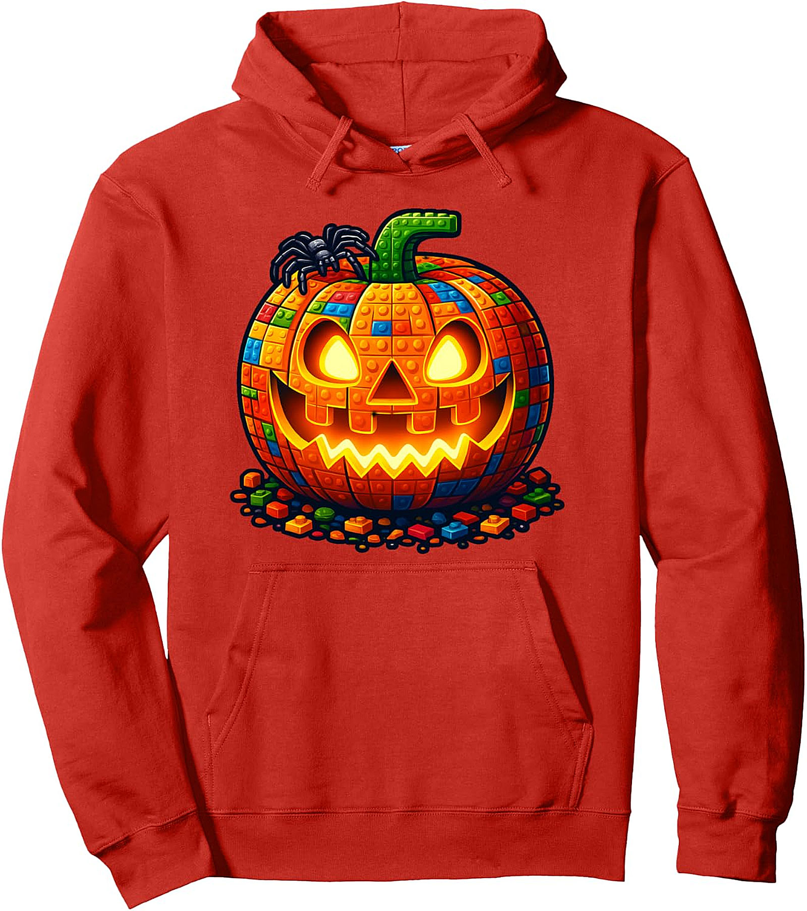 Halloween Builder Pumpkin Hoodie | Kids Blocks Pullover