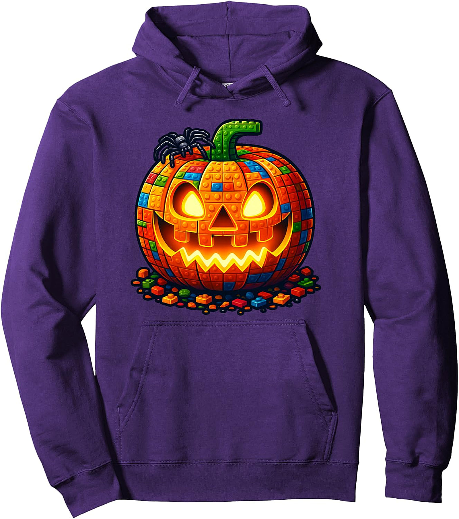 Halloween Builder Pumpkin Hoodie | Kids Blocks Pullover