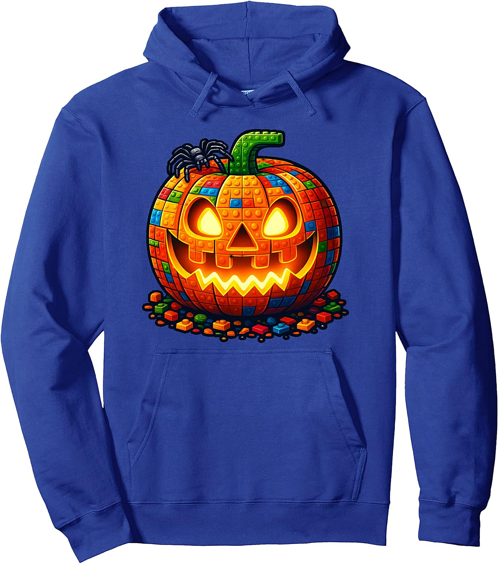 Halloween Builder Pumpkin Hoodie | Kids Blocks Pullover