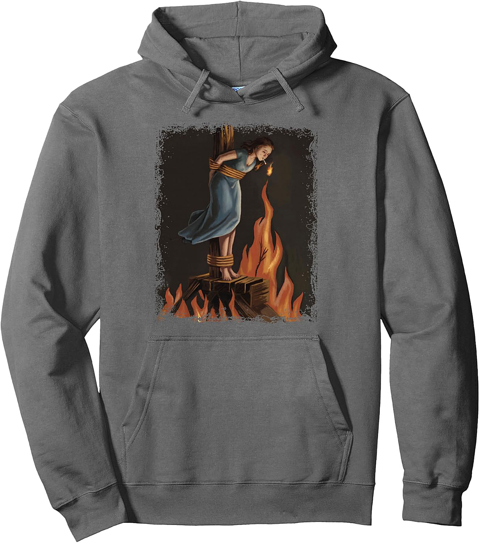  Witch Lighting Cigarette Feminist Pullover Hoodie