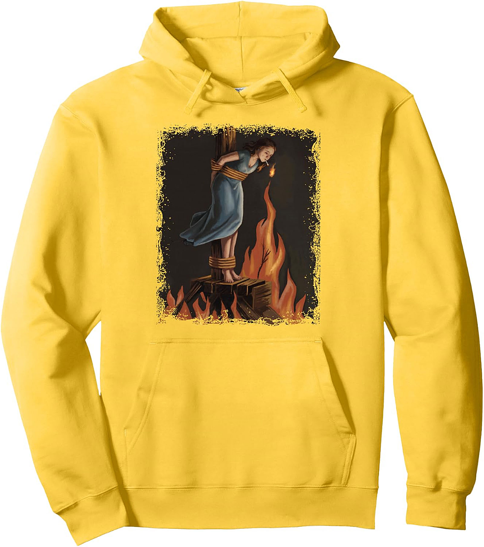 Witch Lighting Cigarette Feminist Pullover Hoodie