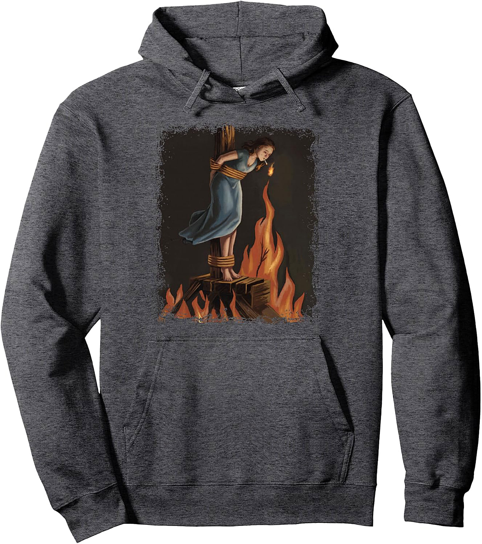  Witch Lighting Cigarette Feminist Pullover Hoodie