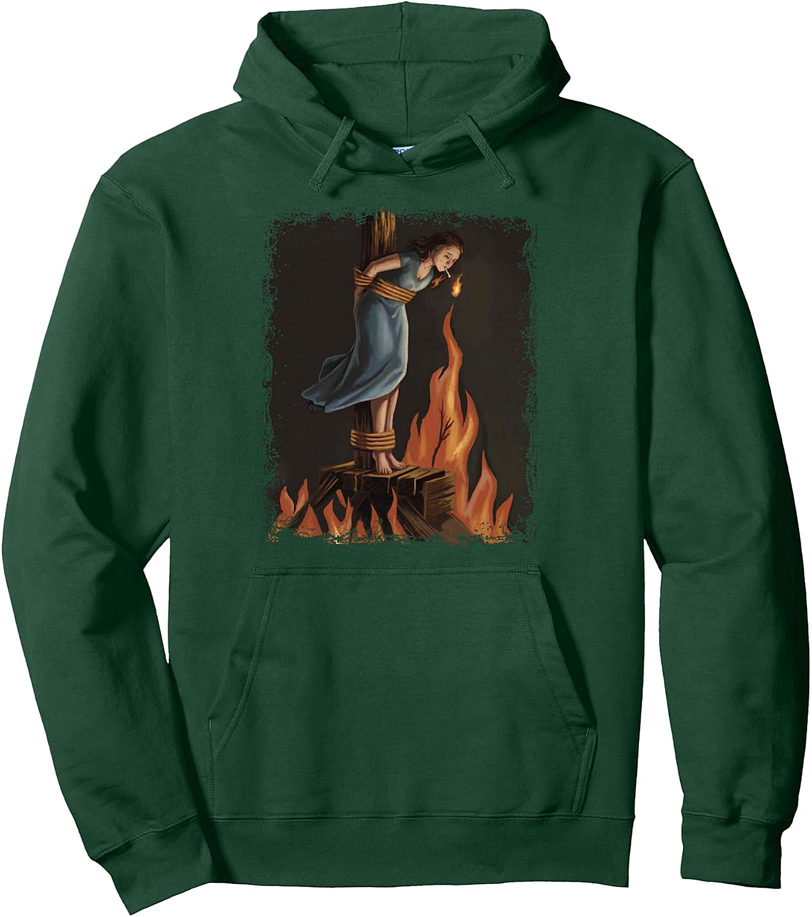  Witch Lighting Cigarette Feminist Pullover Hoodie