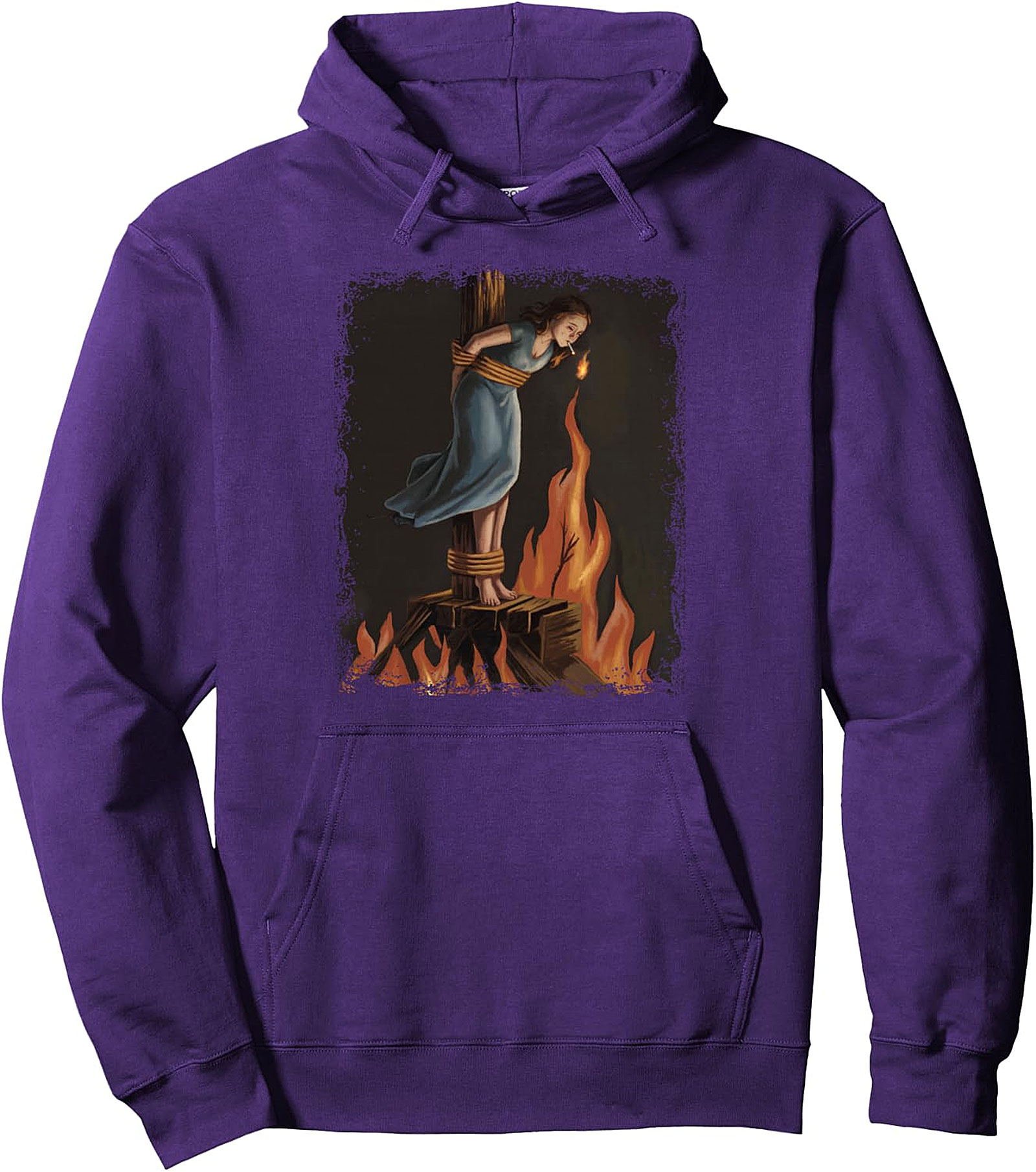  Witch Lighting Cigarette Feminist Pullover Hoodie
