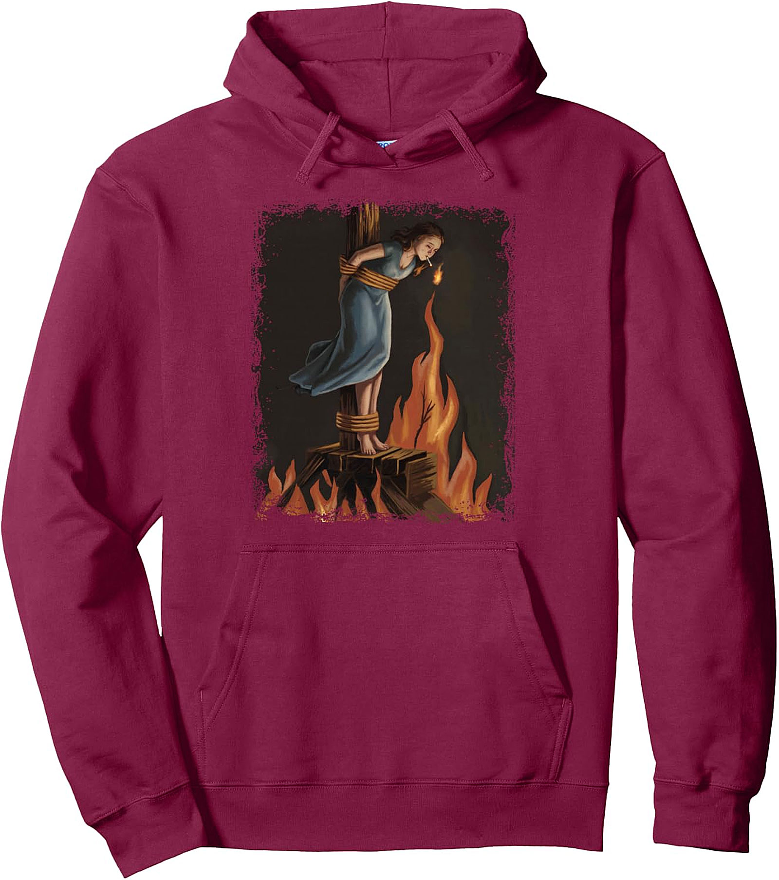  Witch Lighting Cigarette Feminist Pullover Hoodie