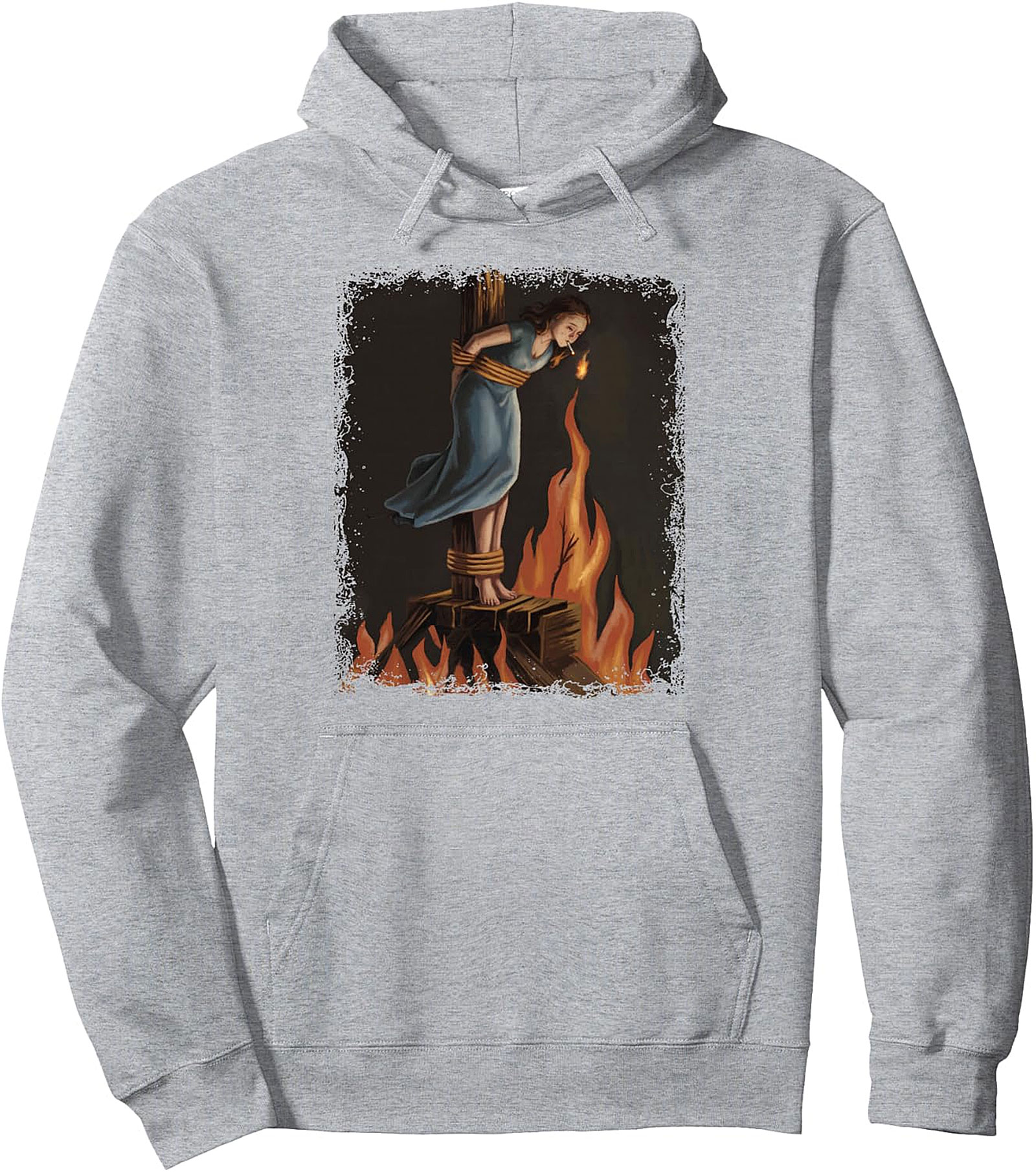  Witch Lighting Cigarette Feminist Pullover Hoodie