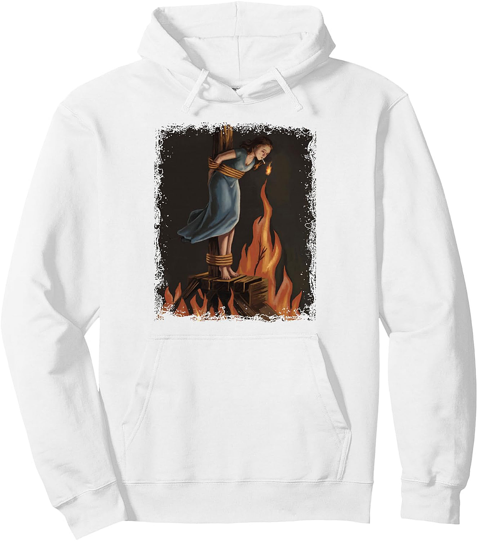  Witch Lighting Cigarette Feminist Pullover Hoodie