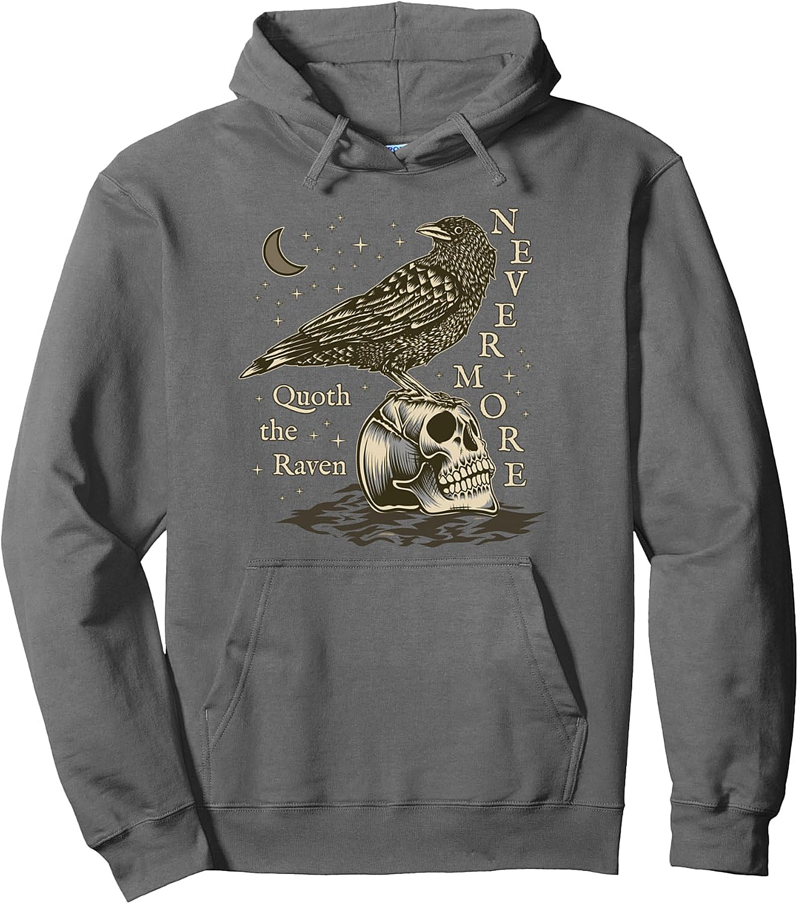 Nevermore Raven Poe Hoodie | Dark Academia Pullover