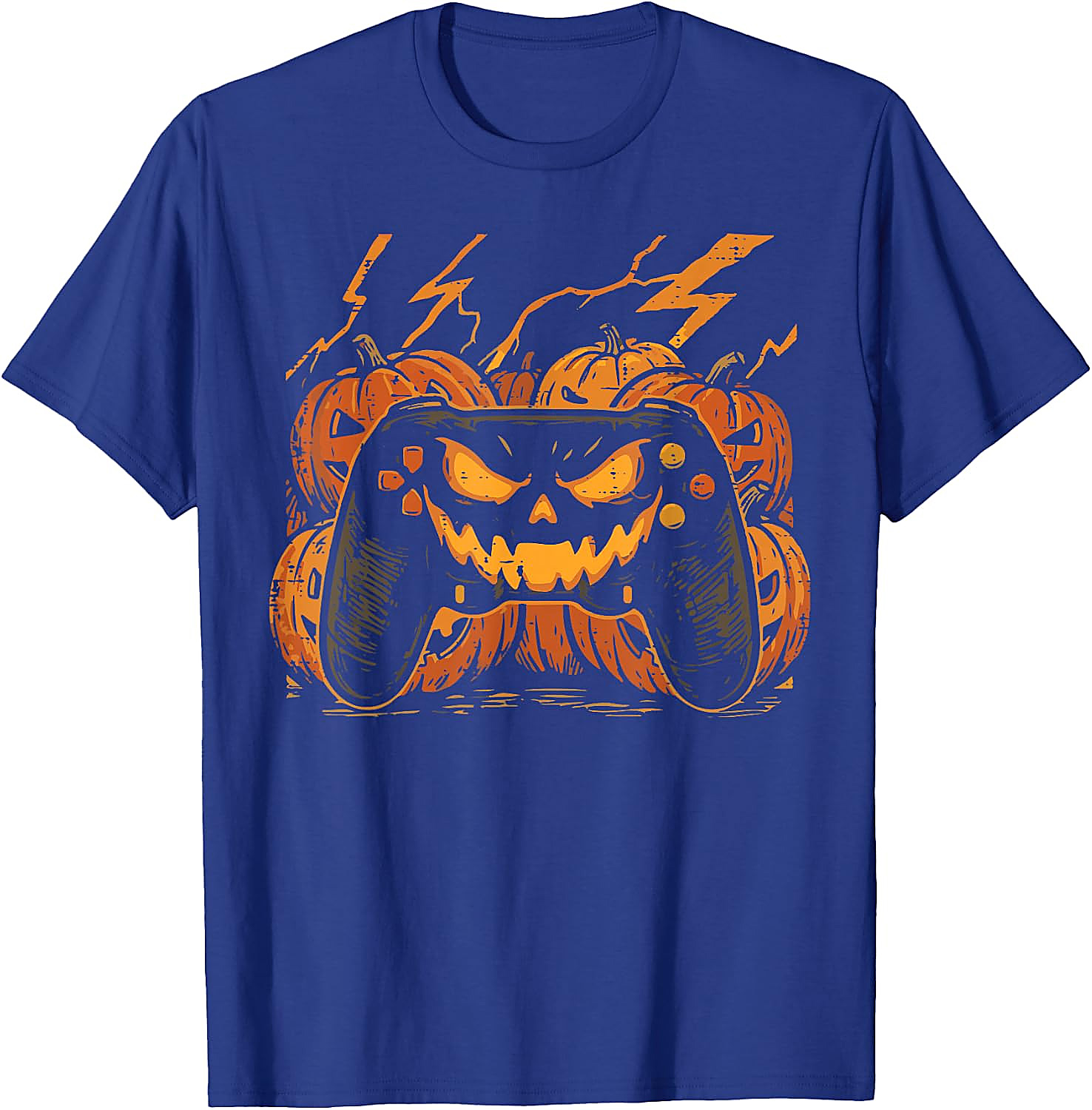Halloween Gaming Pumpkin T-Shirt for Men & Boys