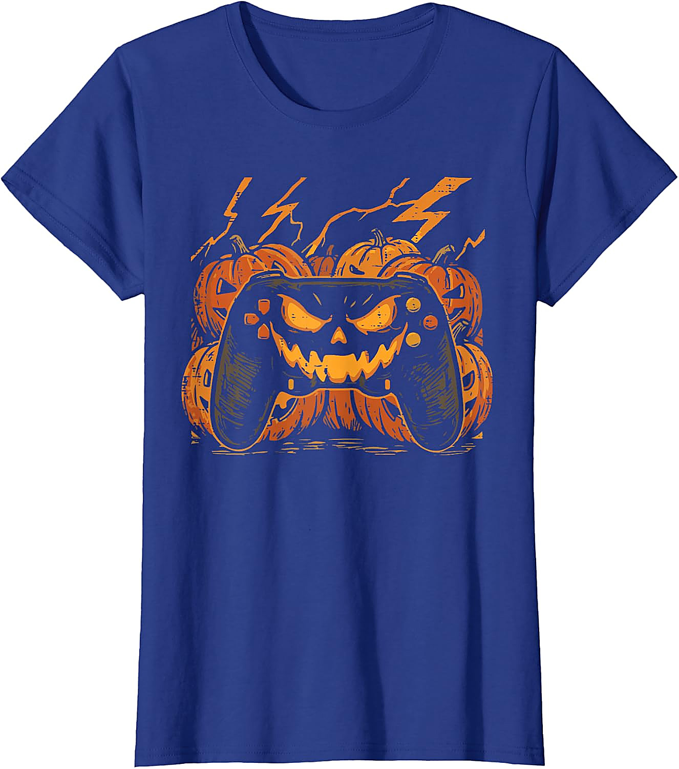 Halloween Gaming Pumpkin T-Shirt for Men & Boys