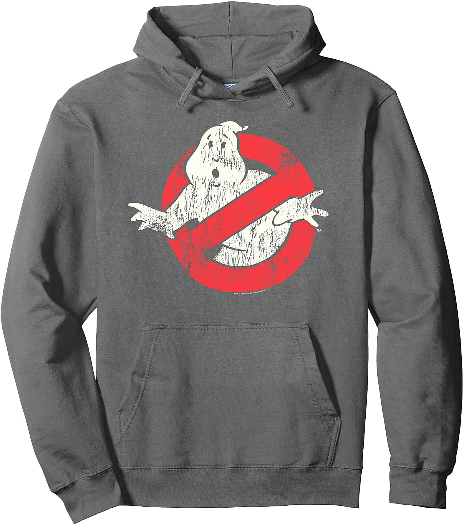 Ghostbusters Vintage Distressed Pullover Hoodie | Retro
