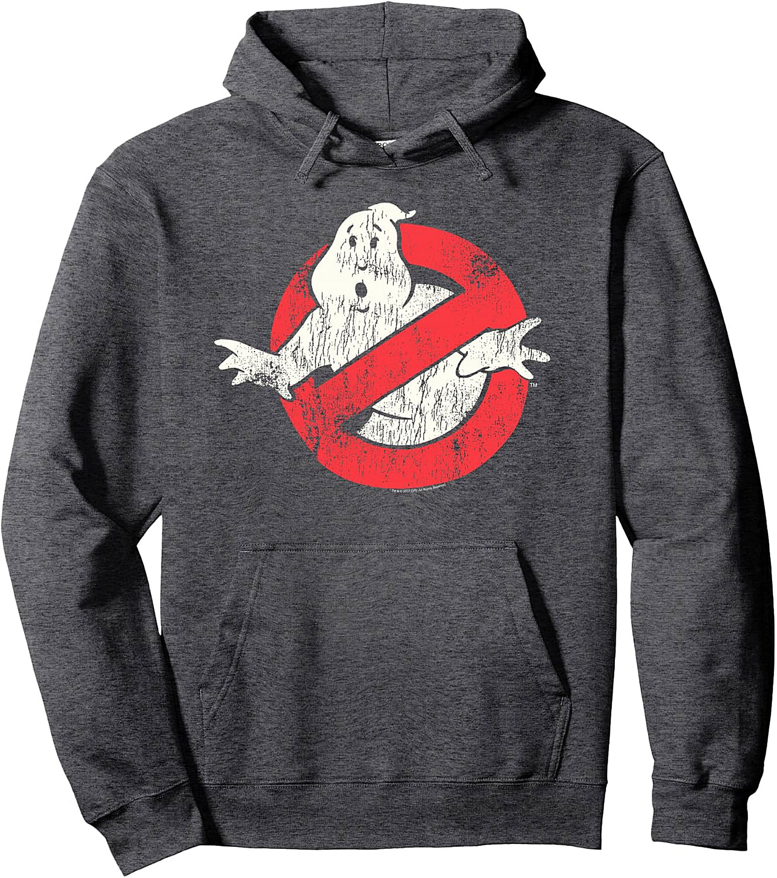 Ghostbusters Vintage Distressed Pullover Hoodie | Retro