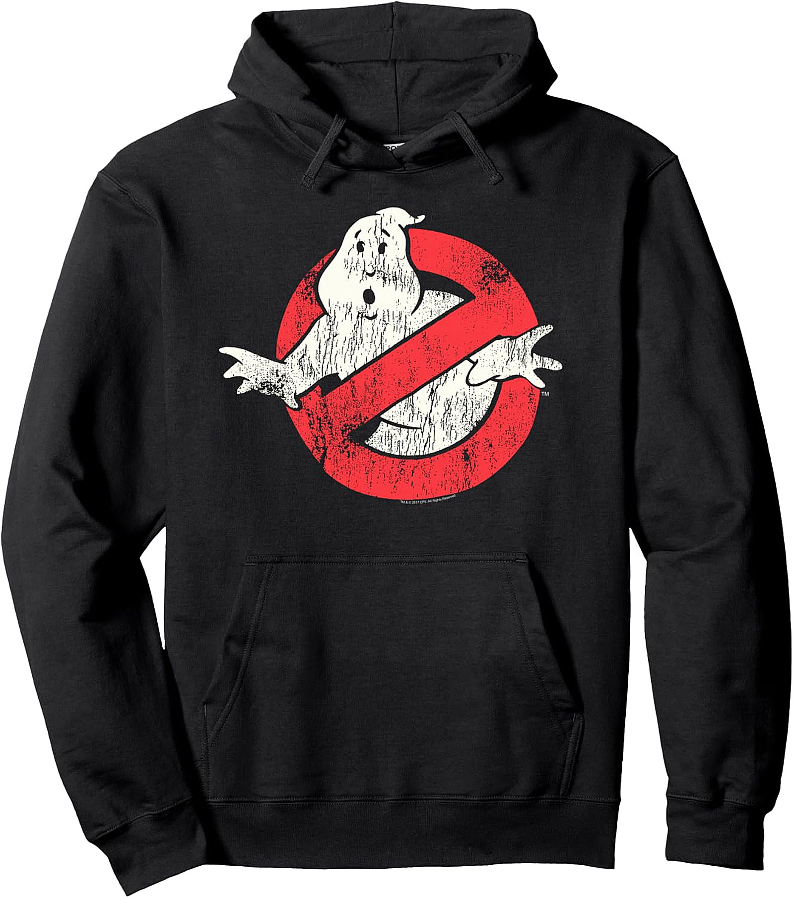 Ghostbusters Vintage Distressed Pullover Hoodie | Retro