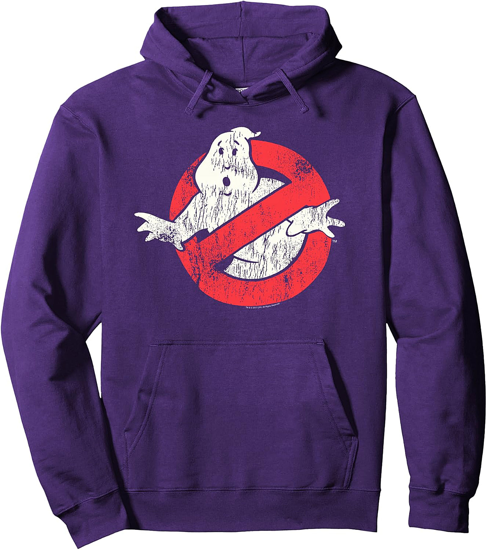 Ghostbusters Vintage Distressed Pullover Hoodie | Retro