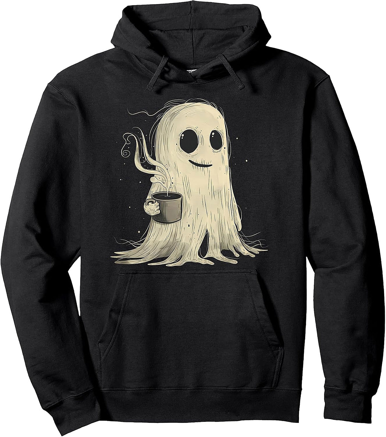 Spooky Ghost Coffee Hoodie | Funny Halloween Pullover