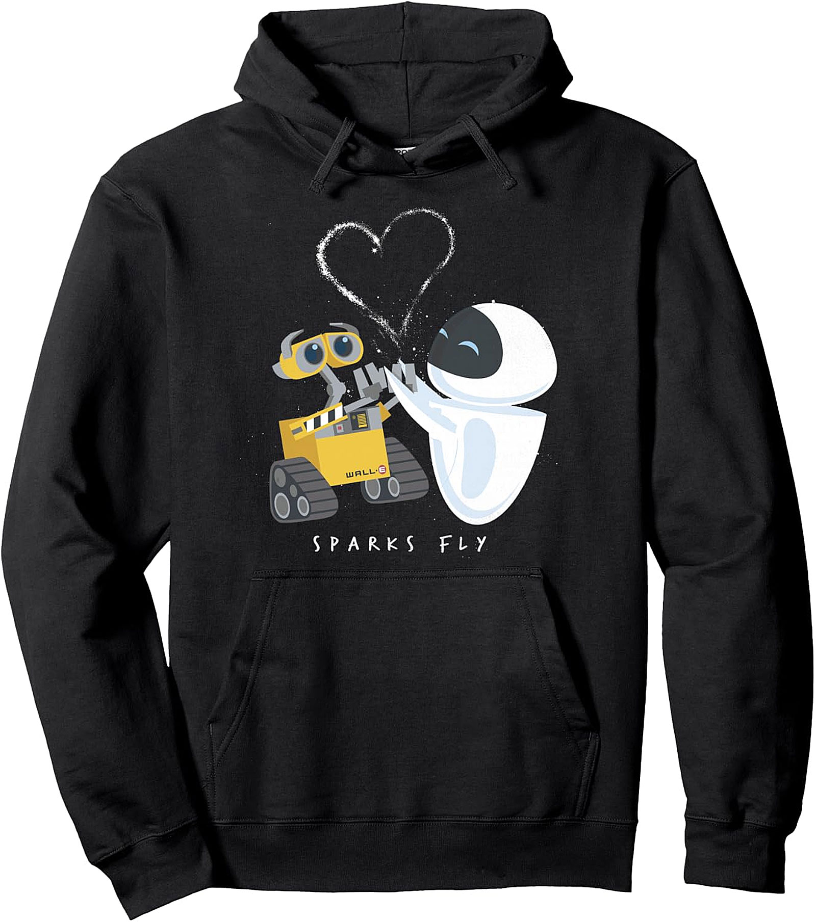 Wall-E & Eve Sparks Fly Hoodie | Cozy Disney Pullover