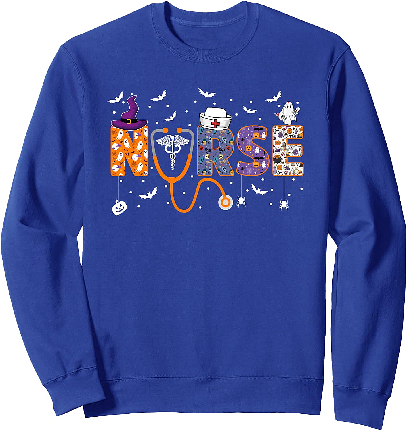 Halloween Nurse Sweatshirt Spooky Healthcare Worker Tee