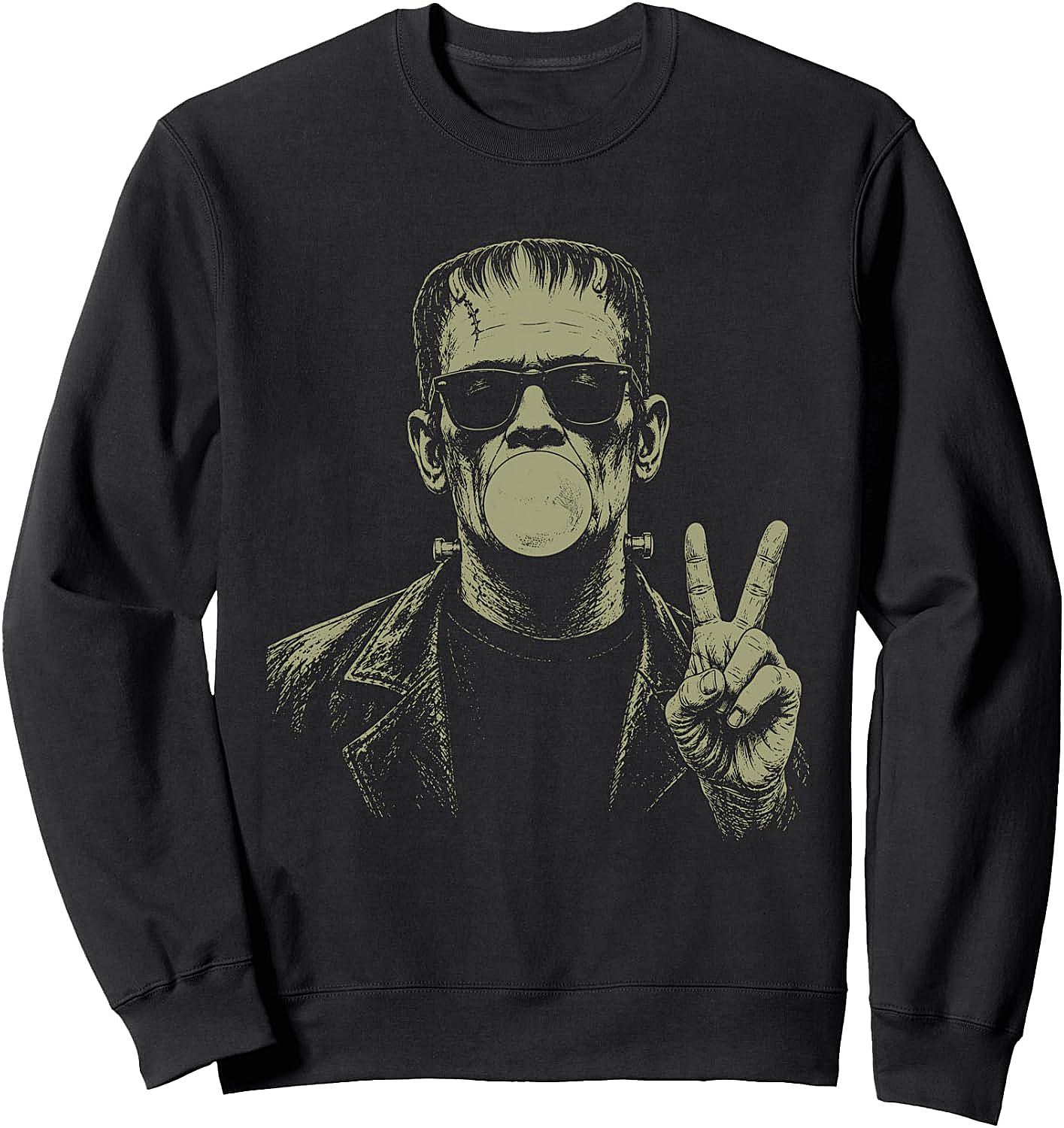 Frankenstein Bubblegum Sunglasses Sweatshirt Vintage 90s