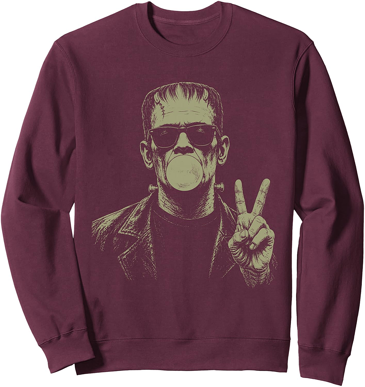  Frankenstein Bubblegum Sunglasses Sweatshirt Vintage 90s