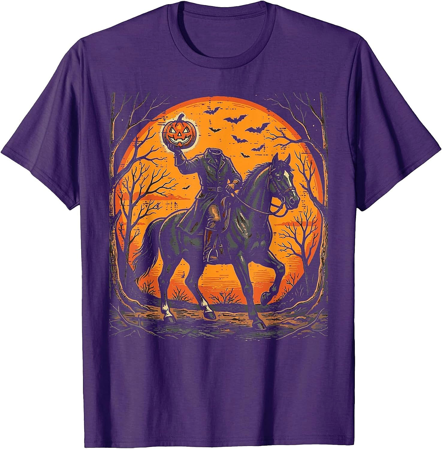 Headless Horseman Halloween T-Shirt | Spooky Graphic Tee