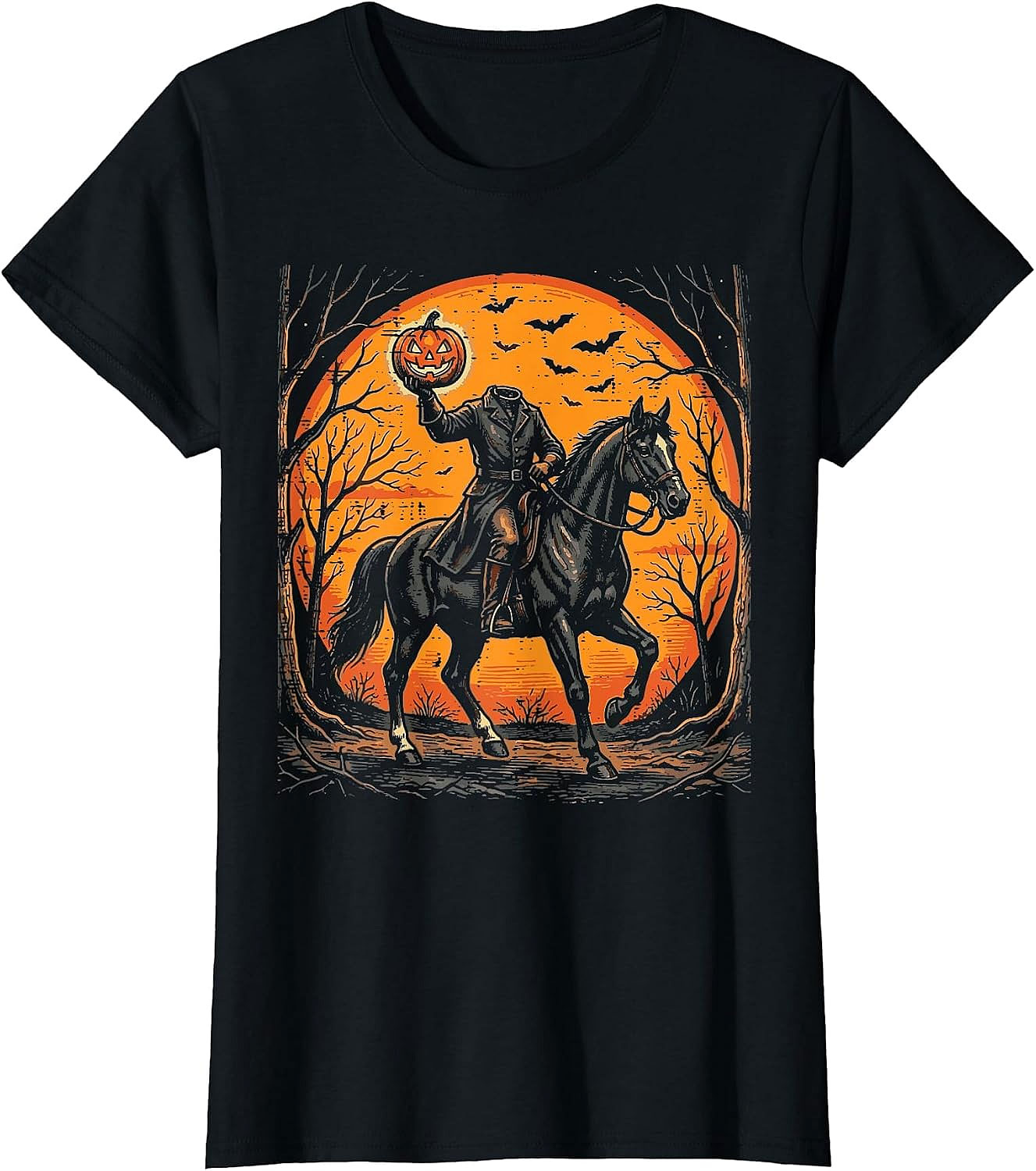 Headless Horseman Halloween T-Shirt | Spooky Graphic Tee