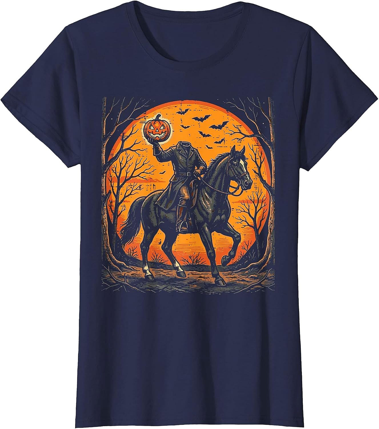 Headless Horseman Halloween T-Shirt | Spooky Graphic Tee