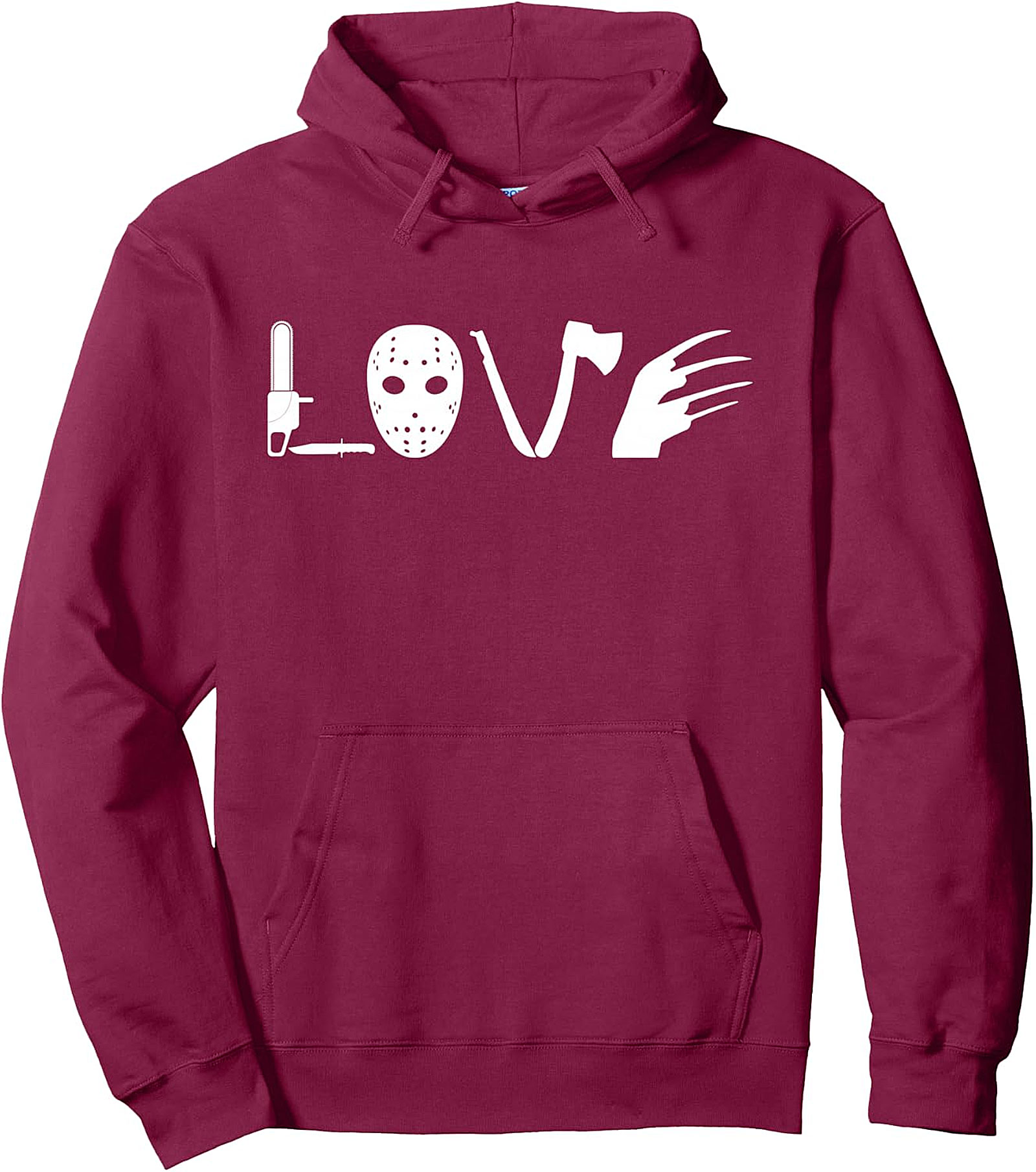  I Love Horror Movies Hoodie - Scary Movie Pullover