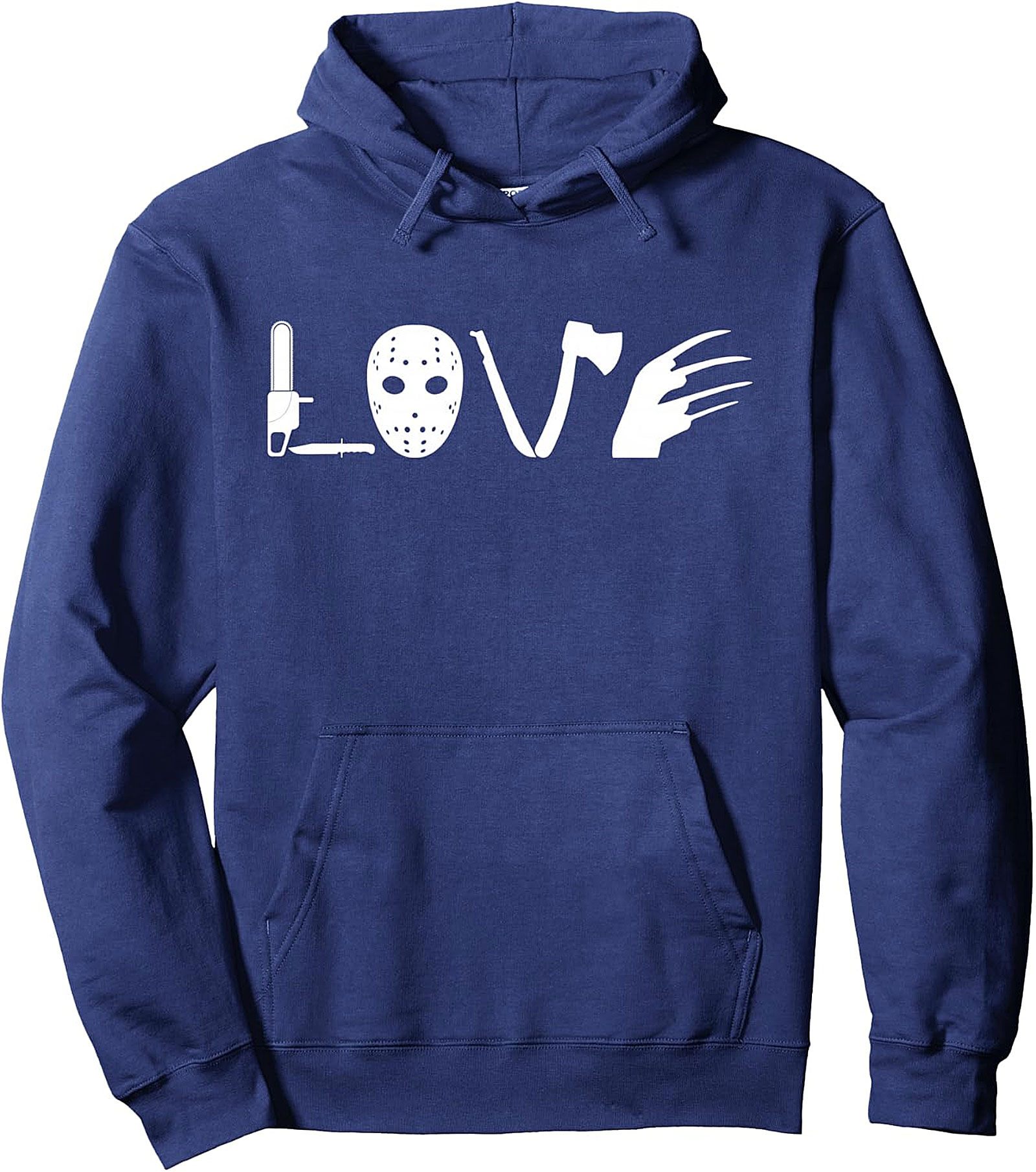  I Love Horror Movies Hoodie - Scary Movie Pullover