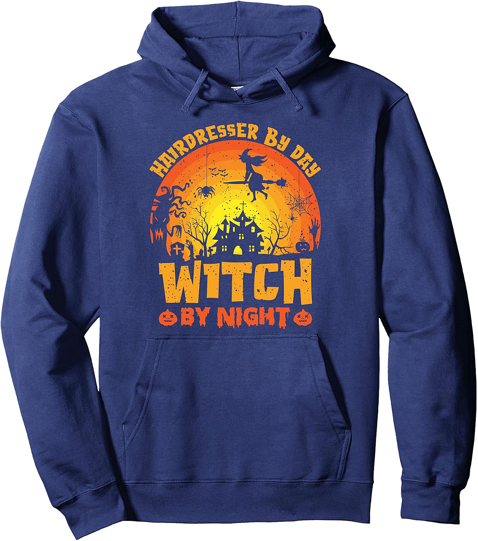 Hairdresser By Day Witch By Night Halloween Hoodie
