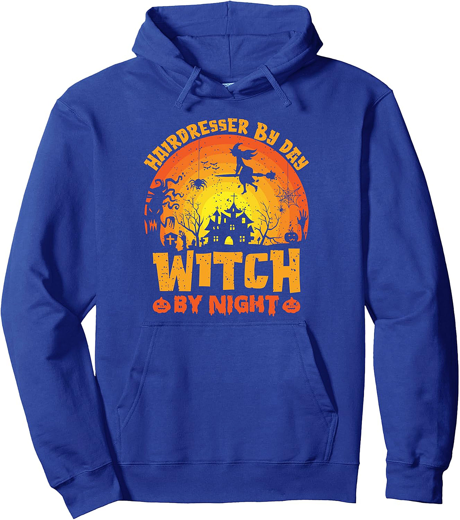 Hairdresser By Day Witch By Night Halloween Hoodie