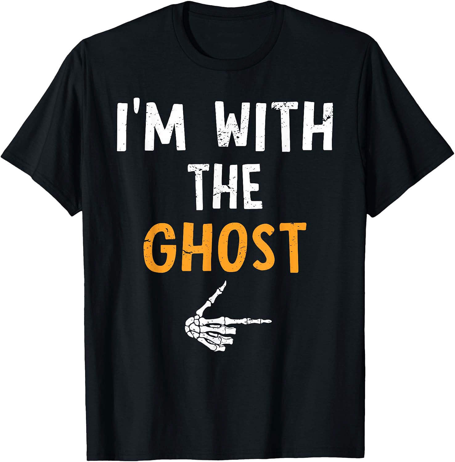 I'm with The Ghost T-Shirt | Funny Halloween Couples Tee