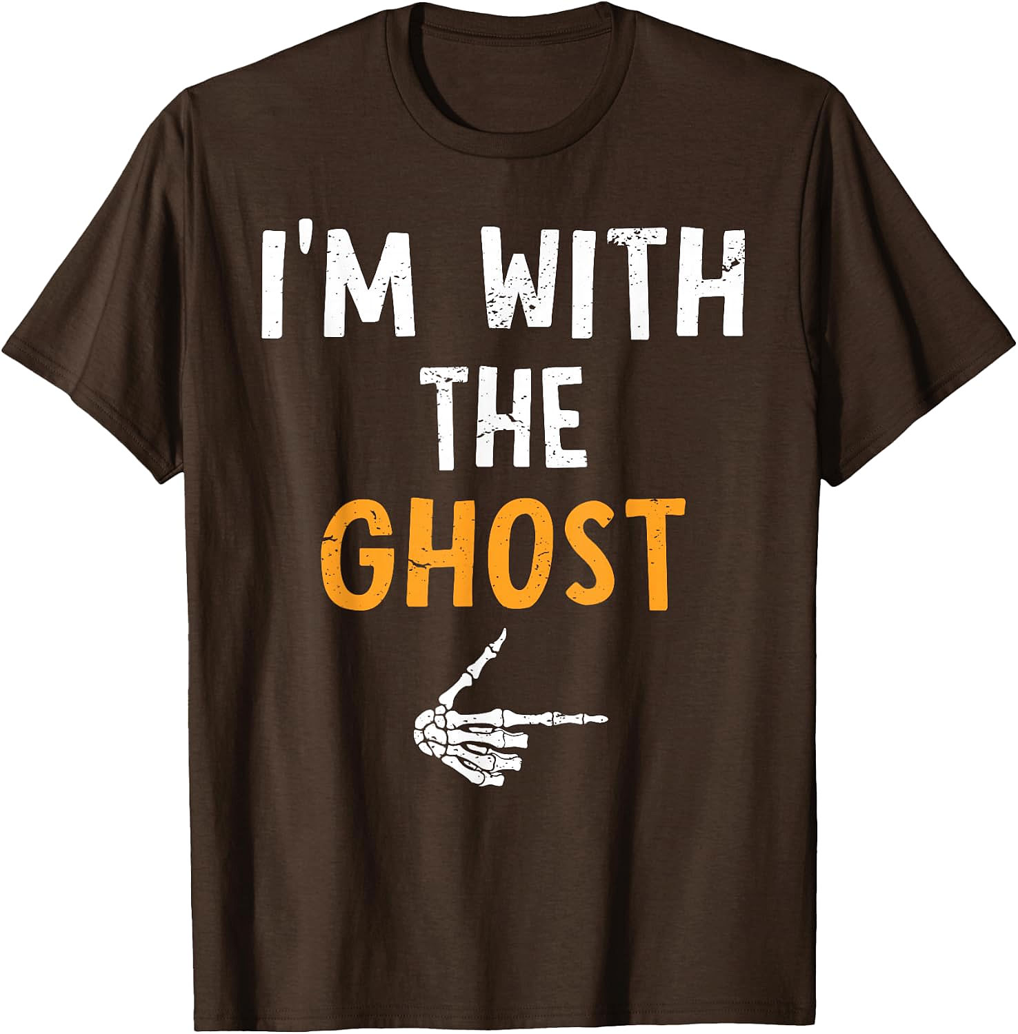 I'm with The Ghost T-Shirt | Funny Halloween Couples Tee