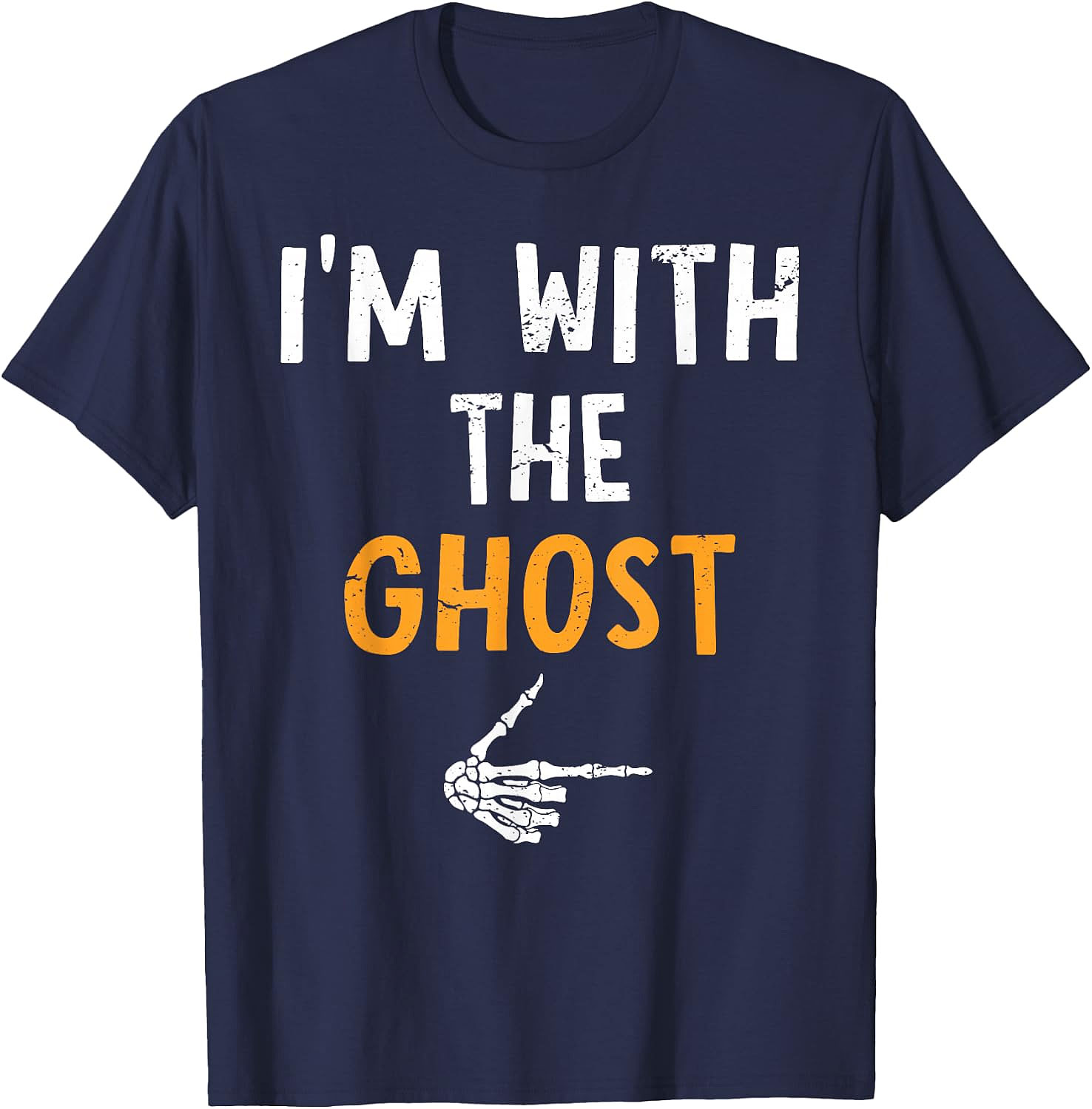 I'm with The Ghost T-Shirt | Funny Halloween Couples Tee