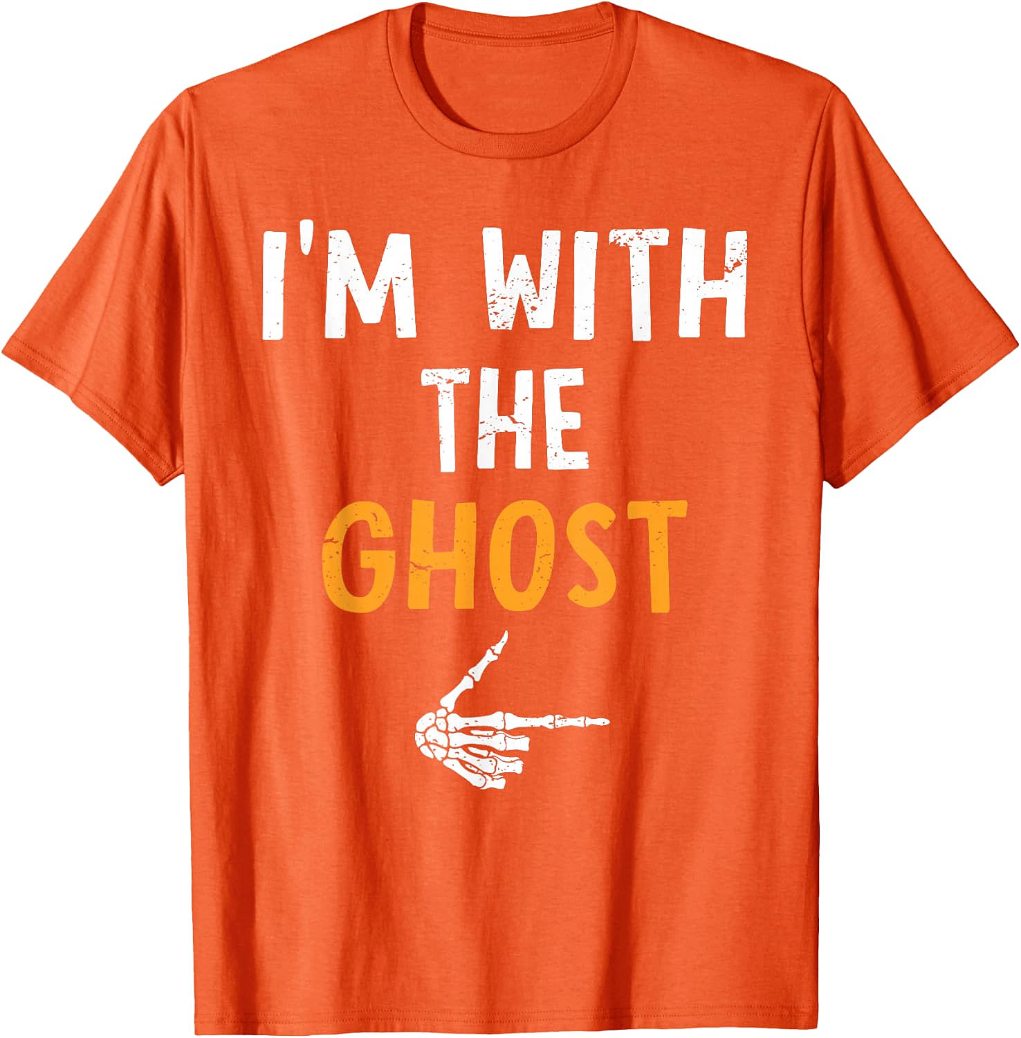 I'm with The Ghost T-Shirt | Funny Halloween Couples Tee