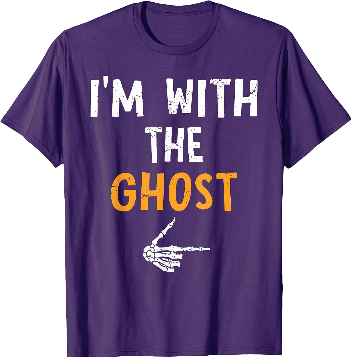 I'm with The Ghost T-Shirt | Funny Halloween Couples Tee