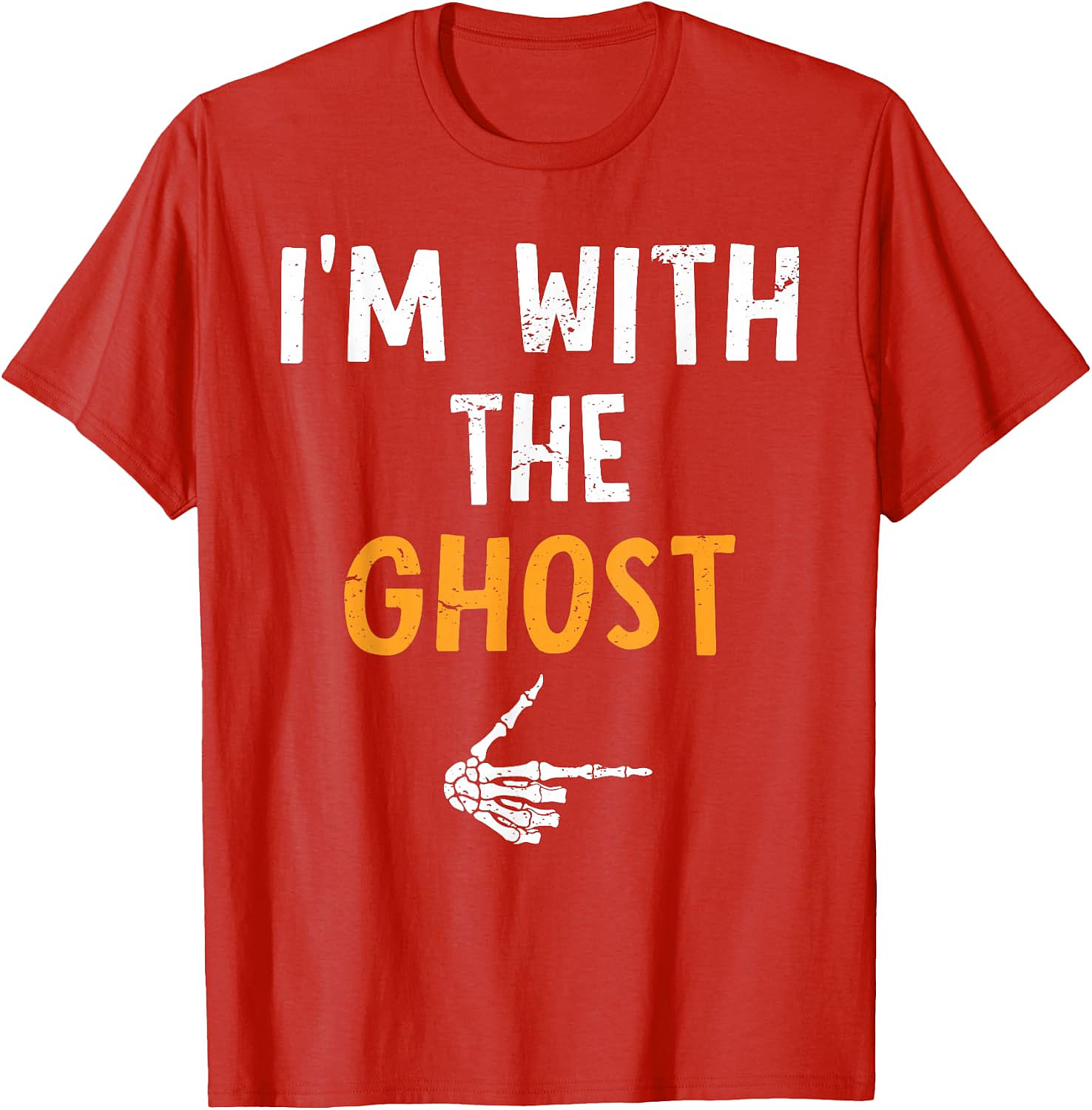 I'm with The Ghost T-Shirt | Funny Halloween Couples Tee