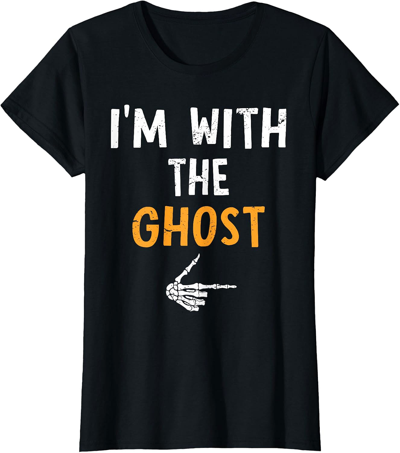 I'm with The Ghost T-Shirt | Funny Halloween Couples Tee