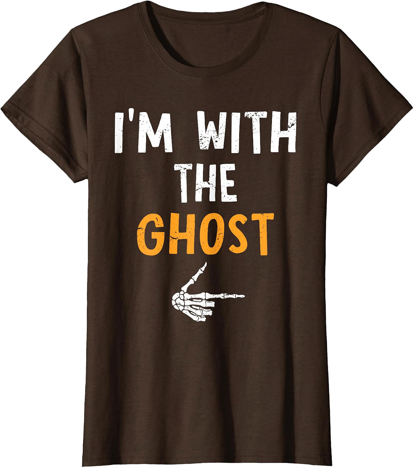 I'm with The Ghost T-Shirt | Funny Halloween Couples Tee