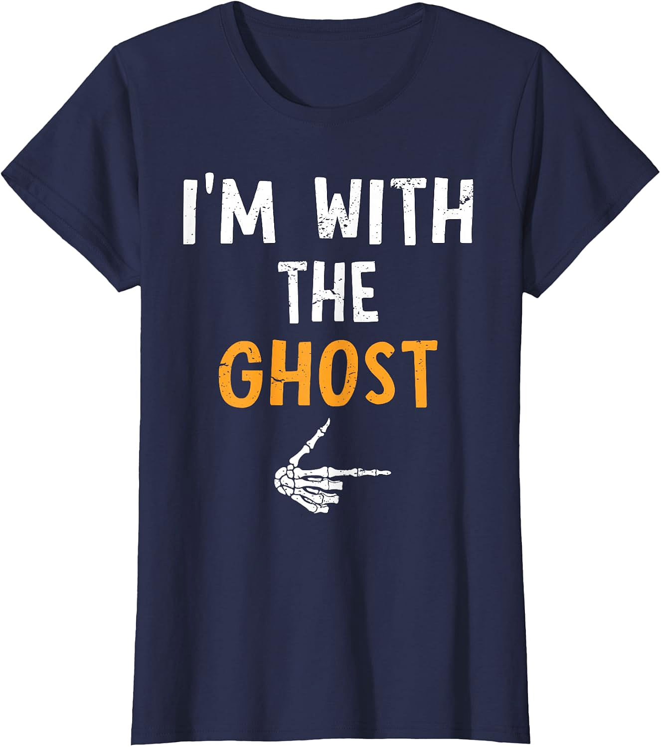 I'm with The Ghost T-Shirt | Funny Halloween Couples Tee