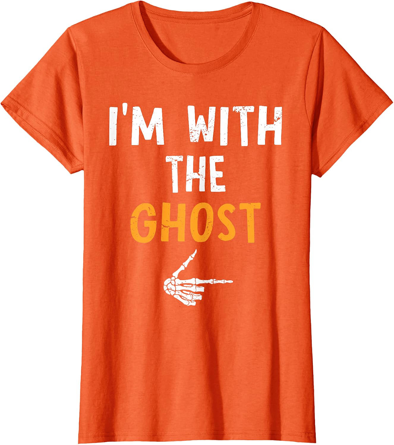 I'm with The Ghost T-Shirt | Funny Halloween Couples Tee