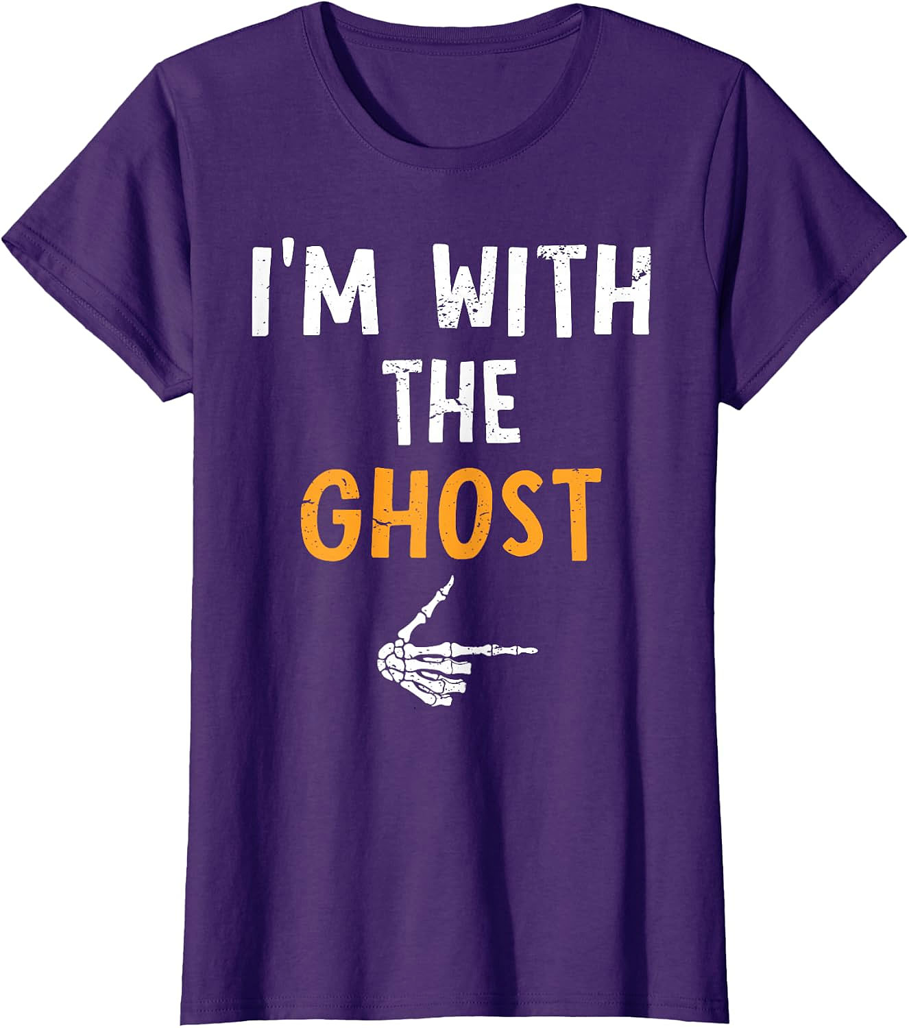 I'm with The Ghost T-Shirt | Funny Halloween Couples Tee