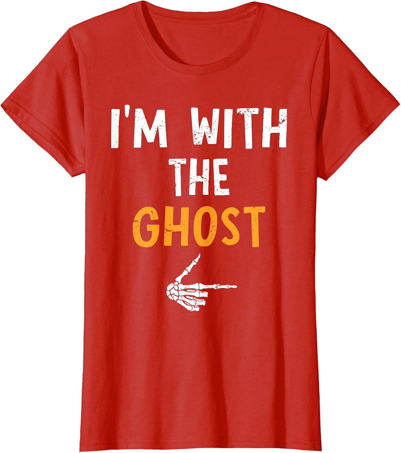 I'm with The Ghost T-Shirt | Funny Halloween Couples Tee