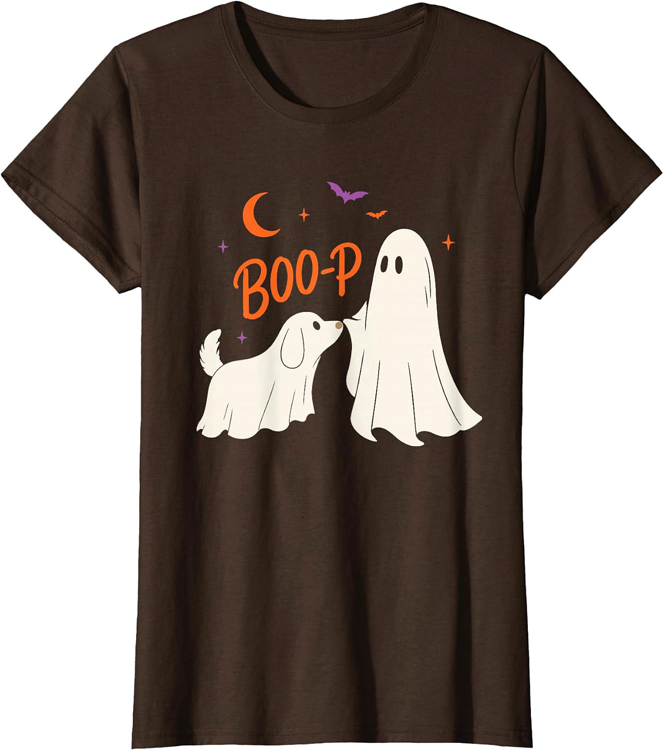 Boo-p Ghost Dog Halloween T-Shirt | Funny Dog Lover Tee