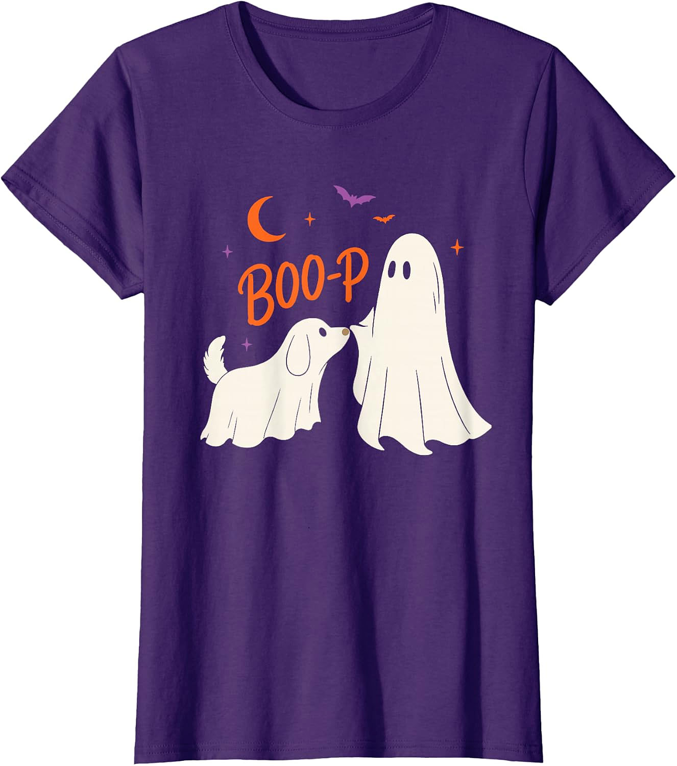 Boo-p Ghost Dog Halloween T-Shirt | Funny Dog Lover Tee