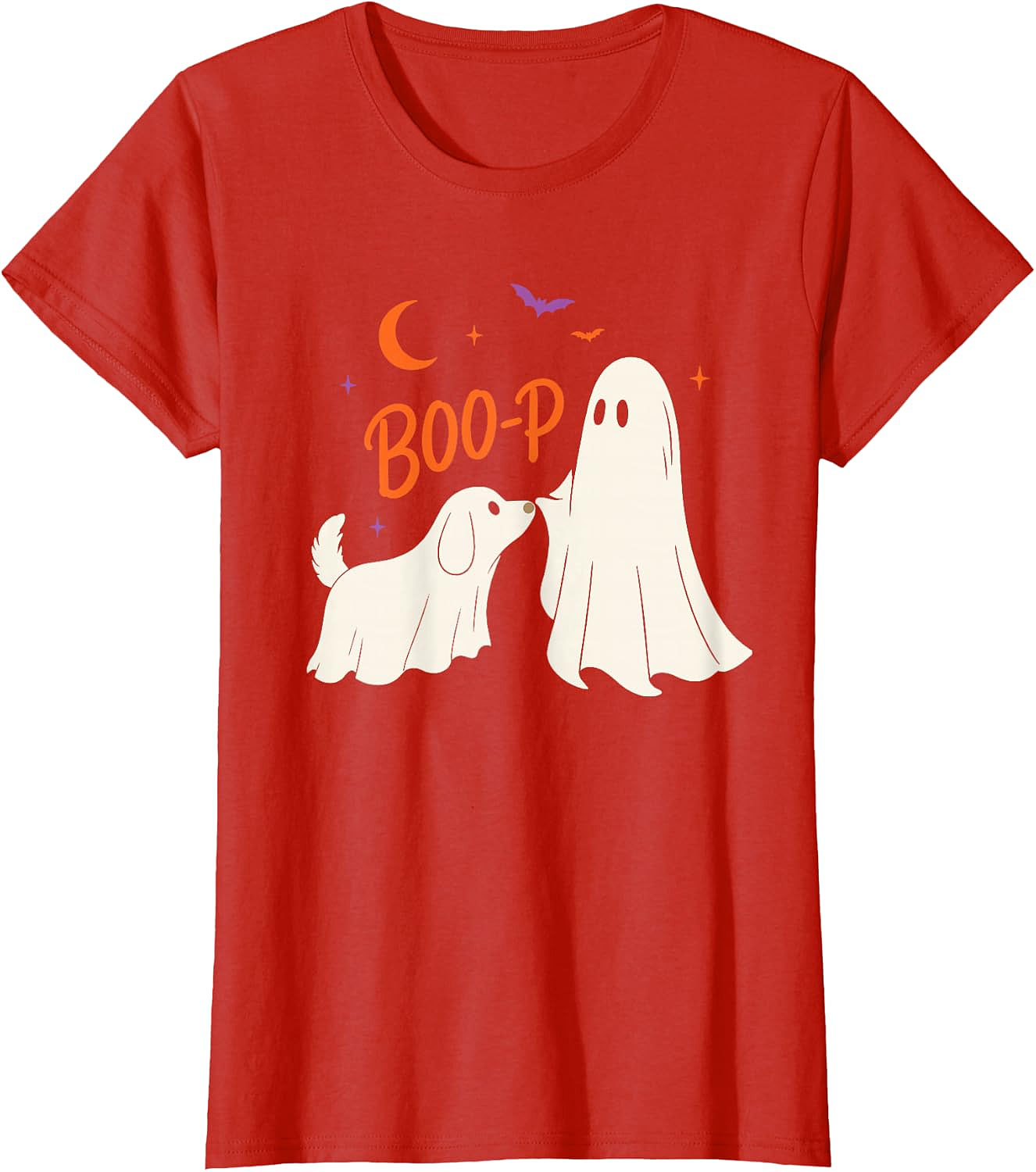 Boo-p Ghost Dog Halloween T-Shirt | Funny Dog Lover Tee